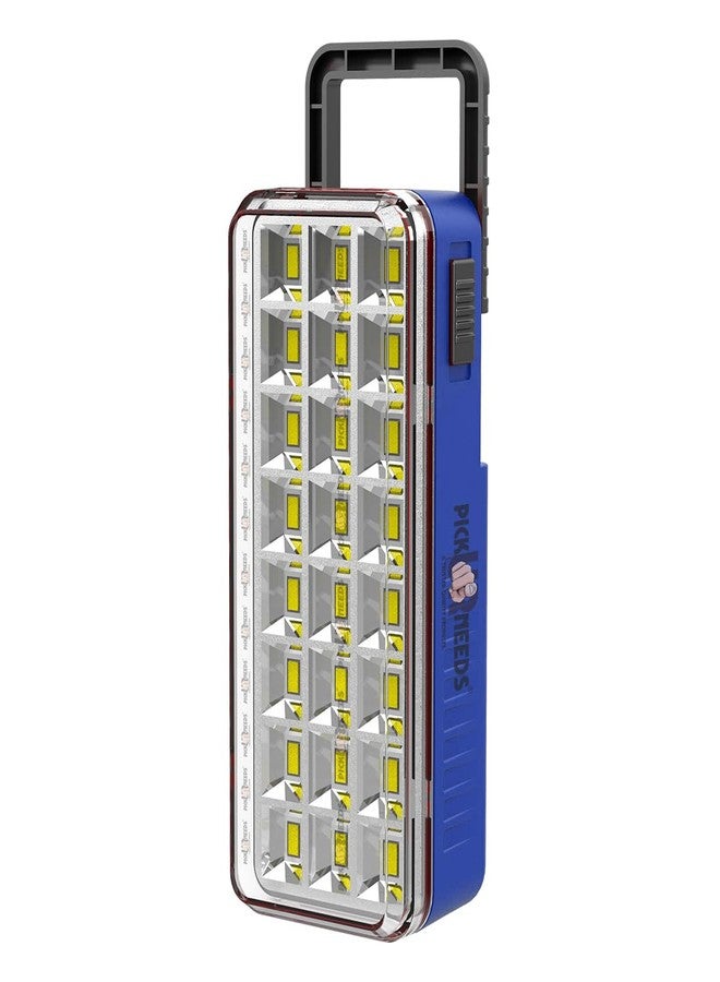 اختر احتياجاتك مصباح أرضي عالي السطوع مزود بـ 24 مصباح LED قابل لإعادة الشحن (أزرق عصري) - Image 1